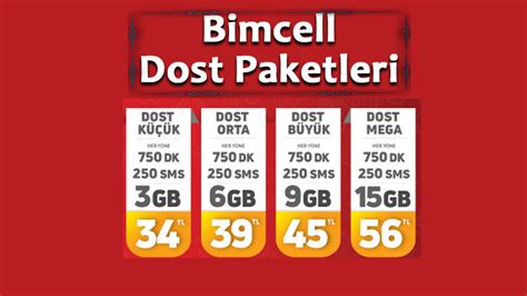 bimcell paketleri 2019 dakika